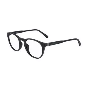 Armação Arredondada Para Óculos De Grau<BR>- Preta<BR>- Calvin Klein
