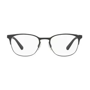 Armação Arredondada Para Óculos De Grau<BR>- Preta<BR>- Emporio Armani