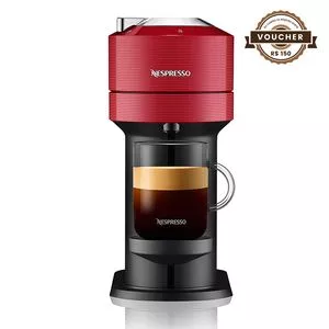 Máquina De Café Espresso Vertuo Line<BR>- Preta & Vermelha<BR>- 42,9x31,4x14,2cm<BR>- 1,1L<BR>- 110V<BR>- 1260W<BR>- Nespresso