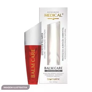 Balm Hidratante Labial Medical<BR>- Vermelho<BR>- 5ml<BR>- Biomarine Medical