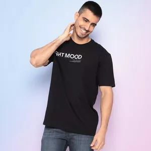 Camiseta Midnight Mood<BR>- Preta & Branca
