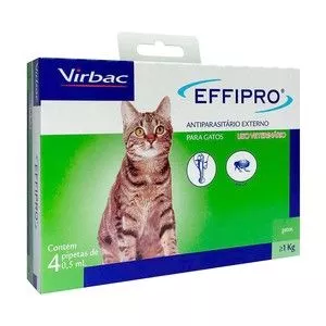 Effipro®<BR>- Uso Tópico<BR>- 4 Pipetas<BR>- Virbac