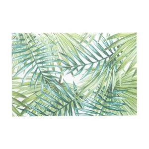 Lugar Americano Palm<BR>- Branco & Verde<BR>- 45x30cm<BR>- Wolff