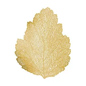Lugar Americano Leaf<BR>- Dourado<BR>- 36x47cm<BR>- Wolff