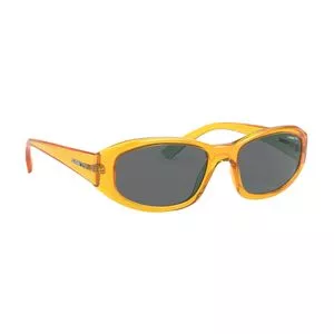 Óculos De Sol Retangular<BR>- Amarelo & Preto<BR>- Arnette