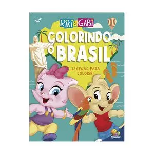 Colorindo Meu Mundo: Volta Ao Brasil Riki & Gabi<BR>- Brijbasi Art Press<BR>- Todolivro