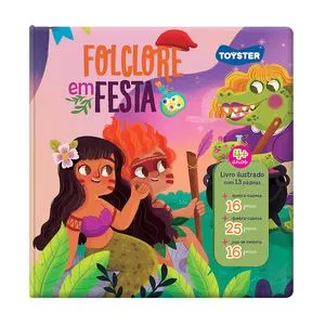 Livro Infantil Folclore Em Festa<BR>- 3 Jogos