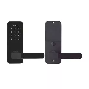 Fechadura Eletrônica Embutida Smart Lock<BR>- Preta<BR>- 16,8x6,6x2,3cm<BR>- Micro USB<BR>- Papaiz