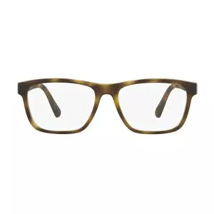 Armação Retangular Para Óculos De Grau<BR>- Amarela & Marrom Escuro<BR>- Ralph Lauren