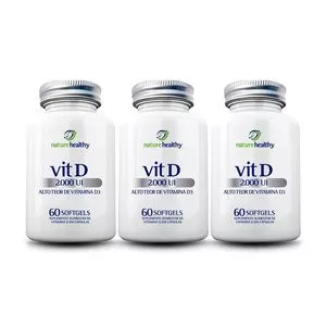 Kit Vitamina D 2000UI<BR>- 3 Unidades