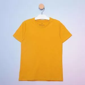 Camiseta Juvenil Lisa<BR>- Amarelo Escuro<BR>- Basicamente