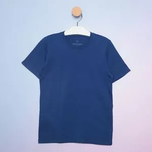 Camiseta Juvenil Lisa<BR>- Azul Escuro<BR>- Basicamente