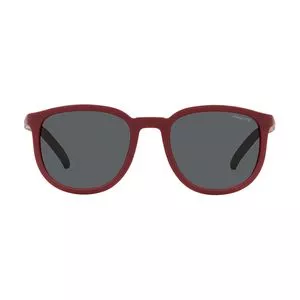 Óculos De Sol Arredondado<BR>- Vermelho Escuro & Preto<BR>- Arnette