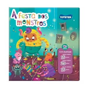 Livro Brinquedo A Festa Dos Monstros<BR>- 57Pçs<BR>- Toyster