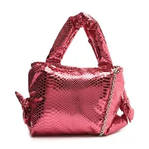 Bolsa Tote Com Textura Animal<BR>- Pink<BR>- Arezzo & Co.