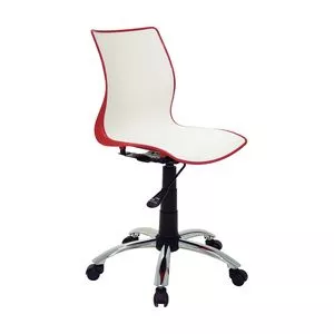 Cadeira Summa Maja<BR>- Branca & Vermelha<BR>- 91,5x56x60cm<BR>- Tramontina