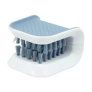 Escova Para Lavar Talheres<BR>- Azul & Branca<BR>- 5,5x7,5x7,5cm<BR>- Oikos