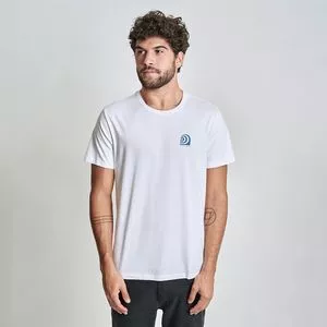 Camiseta Ondas<BR>- Branca & Azul Claro<BR>- Austral