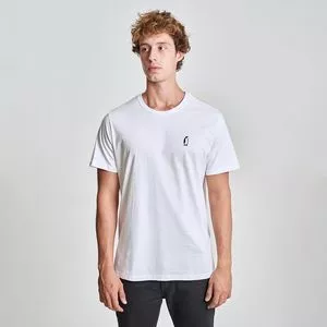 Camiseta Com Inscrições<BR>- Branca & Preta<BR>- Austral