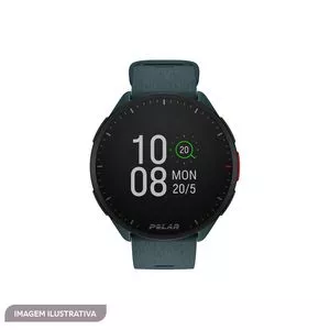 Smartwatch<BR>- Inox & Verde Escuro<BR>- Ø4,5cm<BR>- Polar Electro