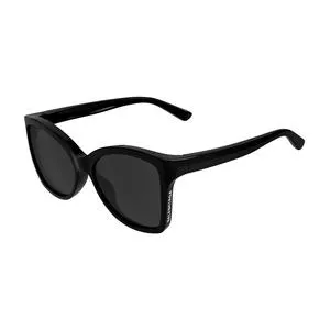 Óculos De Sol Assimétrico Balenciaga®<BR>- Preto & Branco<BR>- Balenciaga