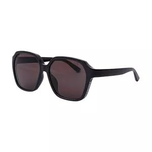 Óculos De Sol Quadrado Balenciaga®<BR>- Preto & Branco<BR>- Balenciaga