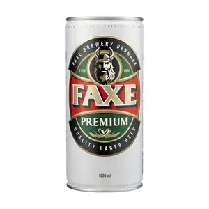 Cerveja Faxe American Premium Lager<br /> - Dinamarca<br /> - 1L<br /> - Faxe