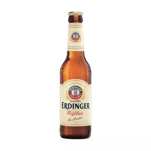 Cerveja Erdinger Tradicional German Hefeweizen<BR>- Alemanha, Baviera<BR>- 330ml