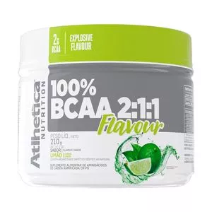 100% BCAA 2:1:1<BR>- Limão<BR>- 210g<BR>- Atlhetica Nutrition