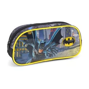 Estojo Batman®<BR>- Preto & Amarelo<BR>- 5x21x23cm<BR>- Luxcel