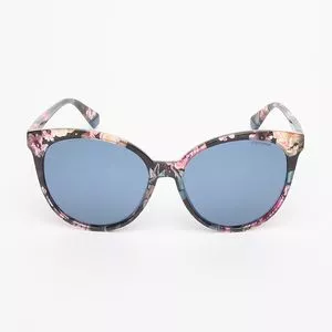 Óculos De Sol Arredondado<BR>- Rosa & Azul<BR>- Polaroid