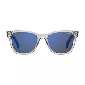 Óculos De Sol Quadrado<BR>- Incolor & Azul Marinho<BR>- Levis