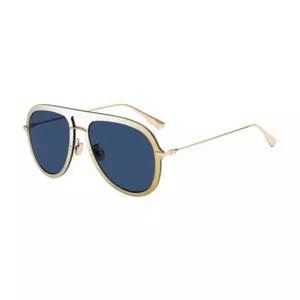 Óculos De Sol Aviador<BR> - Azul Escuro & Dourado<BR> - Dior