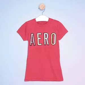 Camiseta Juvenil Com Inscrições<BR>- Vermelha & Branca