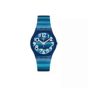 Relógio Analógico 48639<BR>- Azul & Azul Claro<BR>- Swatch