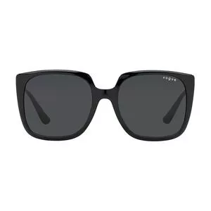 Óculos De Sol Quadrado<BR>- Preto<BR>- Vogue