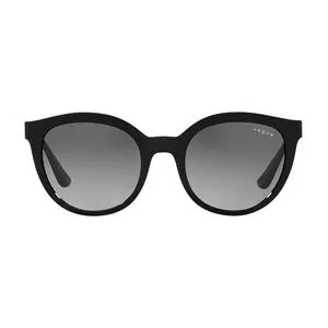 Óculos De Sol Arredondado<BR>- Preto<BR>- Vogue