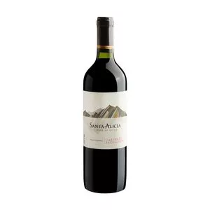Vinho Santa Alícia Tinto<BR>- Cabernet Sauvignon<BR>- Chile, Valle Central<BR>- 750ml<BR>- Viña Santa Alicia