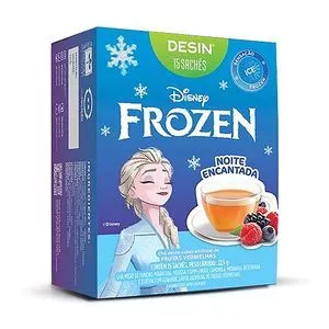 Desinkids Chá Frozen<BR>- Frutas Vermelhas<BR>- 15 Sachês<BR>- Desinchá