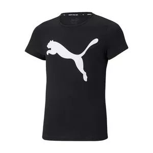 Camiseta Puma®<BR>- Preta & Branca