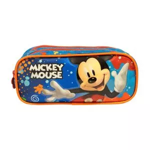 Estojo Mickey Mouse®<BR>- Azul & Laranja<BR>- 46,5x17,5x29,5cm<BR>- Xeryus