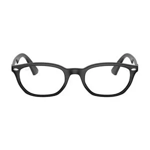 Armação Retangular Para Óculos De Grau<BR>- Preta<BR>- Ray-Ban