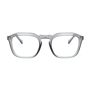 Armação Quadrada Para Óculos De Grau<BR>- Cinza<BR>- Vogue