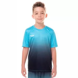 Camiseta Infantil Degradê<BR>- Azul & Azul Escuro<BR>- Topper
