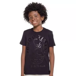 Camiseta Infantil Coqueiros<BR>- Preta
