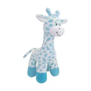 Boneco Girafa<BR>- Branco & Azul<BR>- 25x20x12cm<BR>- Buba