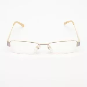 Armação Retangular Para Óculos De Grau<BR>- Cinza