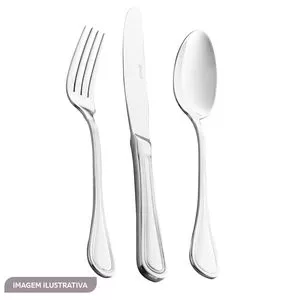 Faqueiro Avalon<BR>- Inox<BR>- 130Pçs