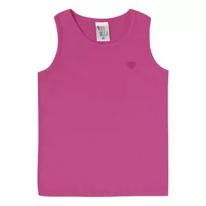 Regata Infantil Coração<BR>- Rosa