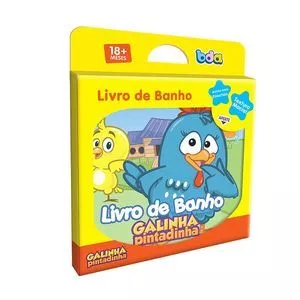 Livro De Banho Galinha Pintadinha<BR>- Amarelo & Azul<BR>- 15x14,6x2,25cm<BR>- Toyster